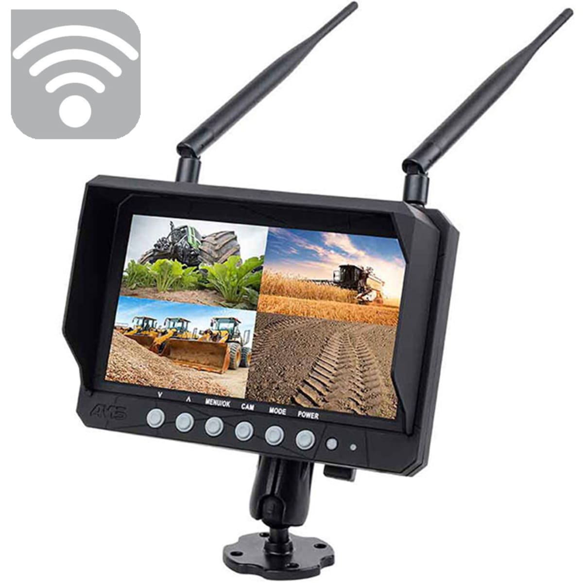 Monitor 9" 12/24V 4 Bilder Wireless