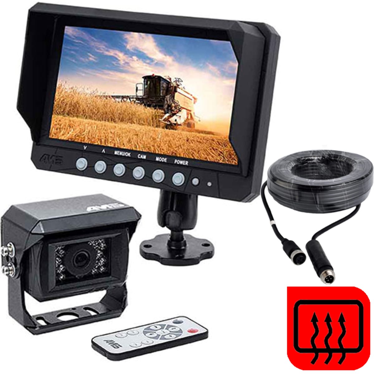 Video System Set 7" 12/24V