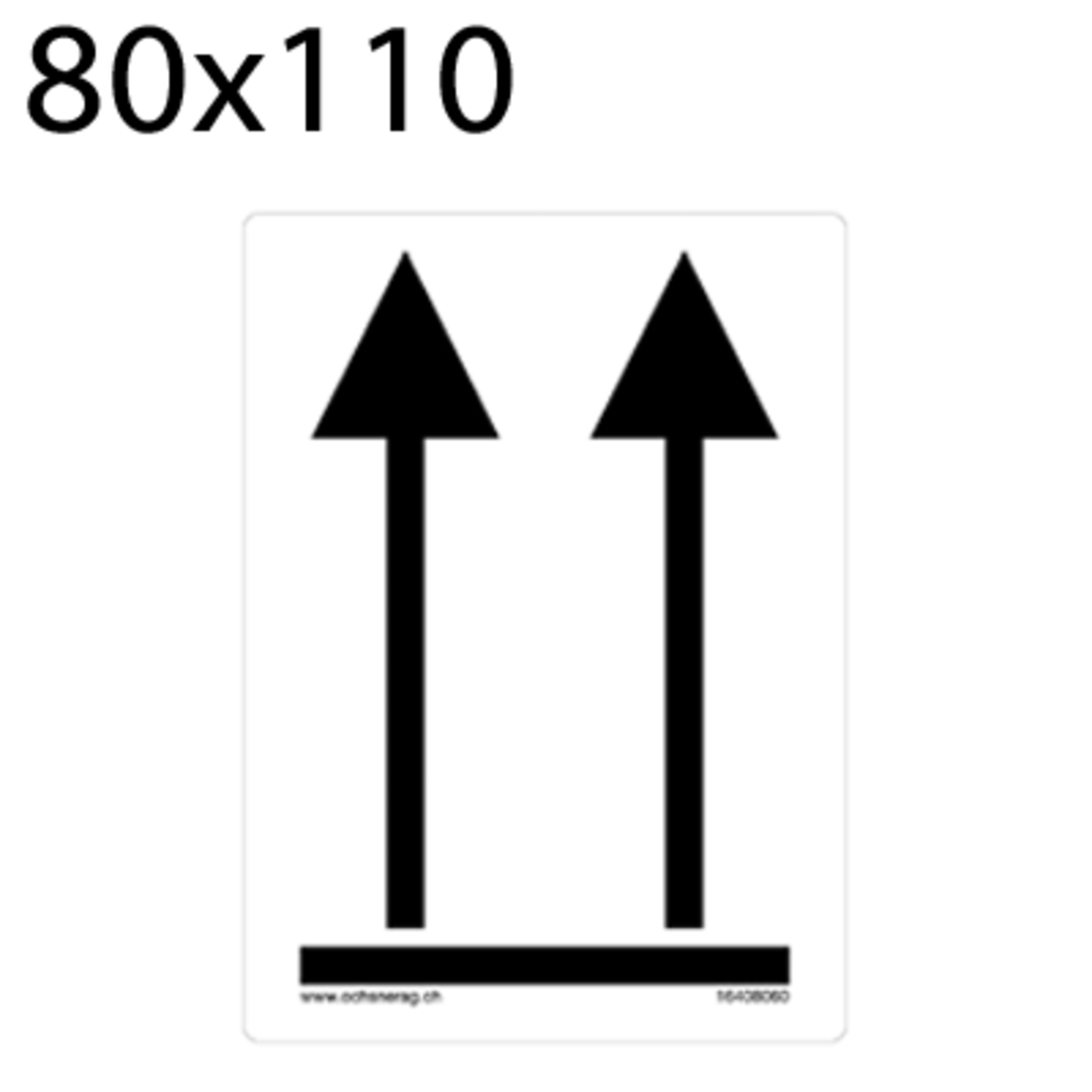 Handhabungszettel oben