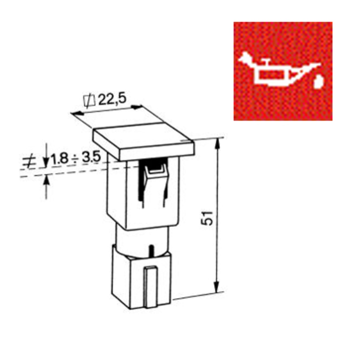 Bild von Kontrollleuchte Öldruck