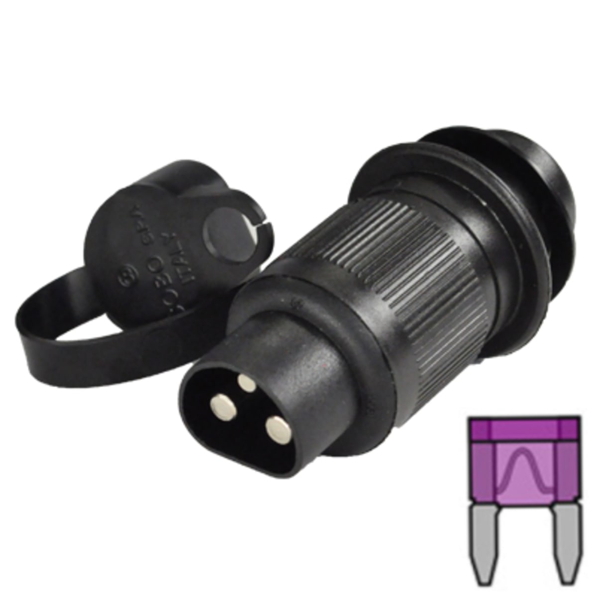 Bild von COB Stecker mit MINI-Sicherungshalter
