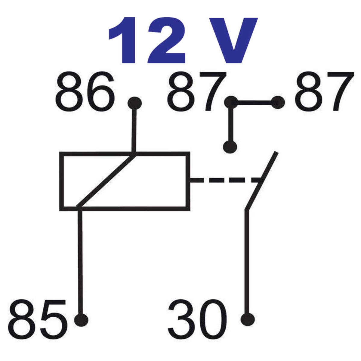 Bild von 12 V Schliesser mit Doppelkontakt