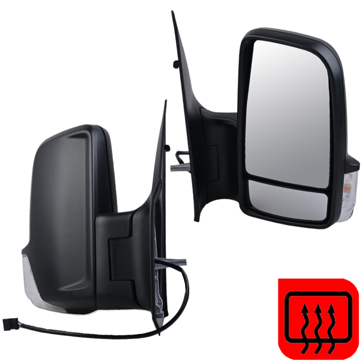 Bild von Hauptspiegel mit Blinker VW LT 12V 344 x 345 mm