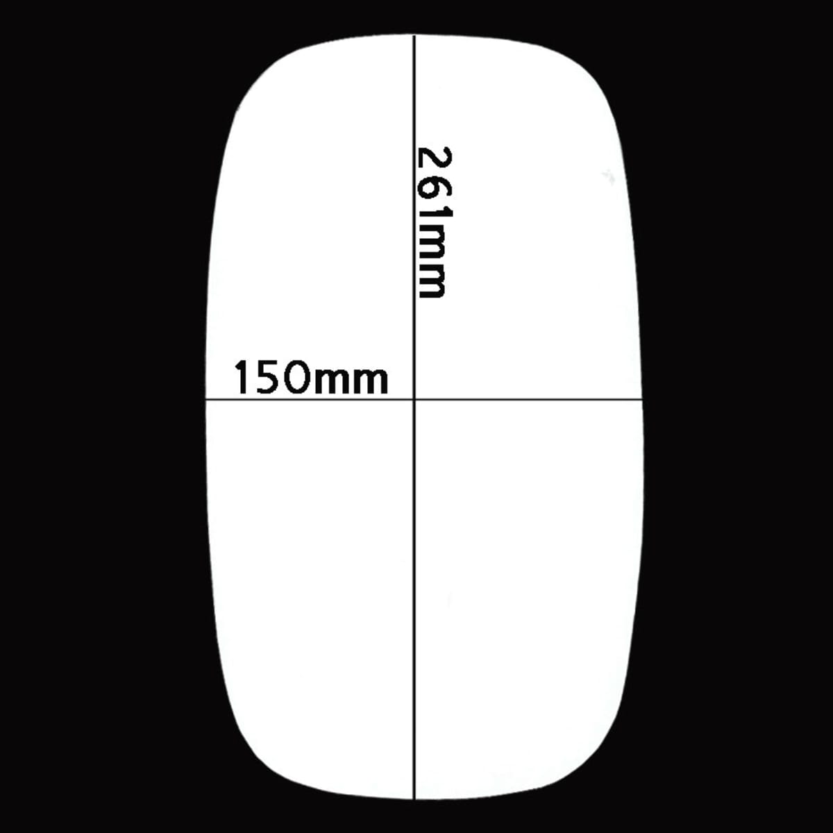 Bild von Spiegelglas 261 x 150 mm
