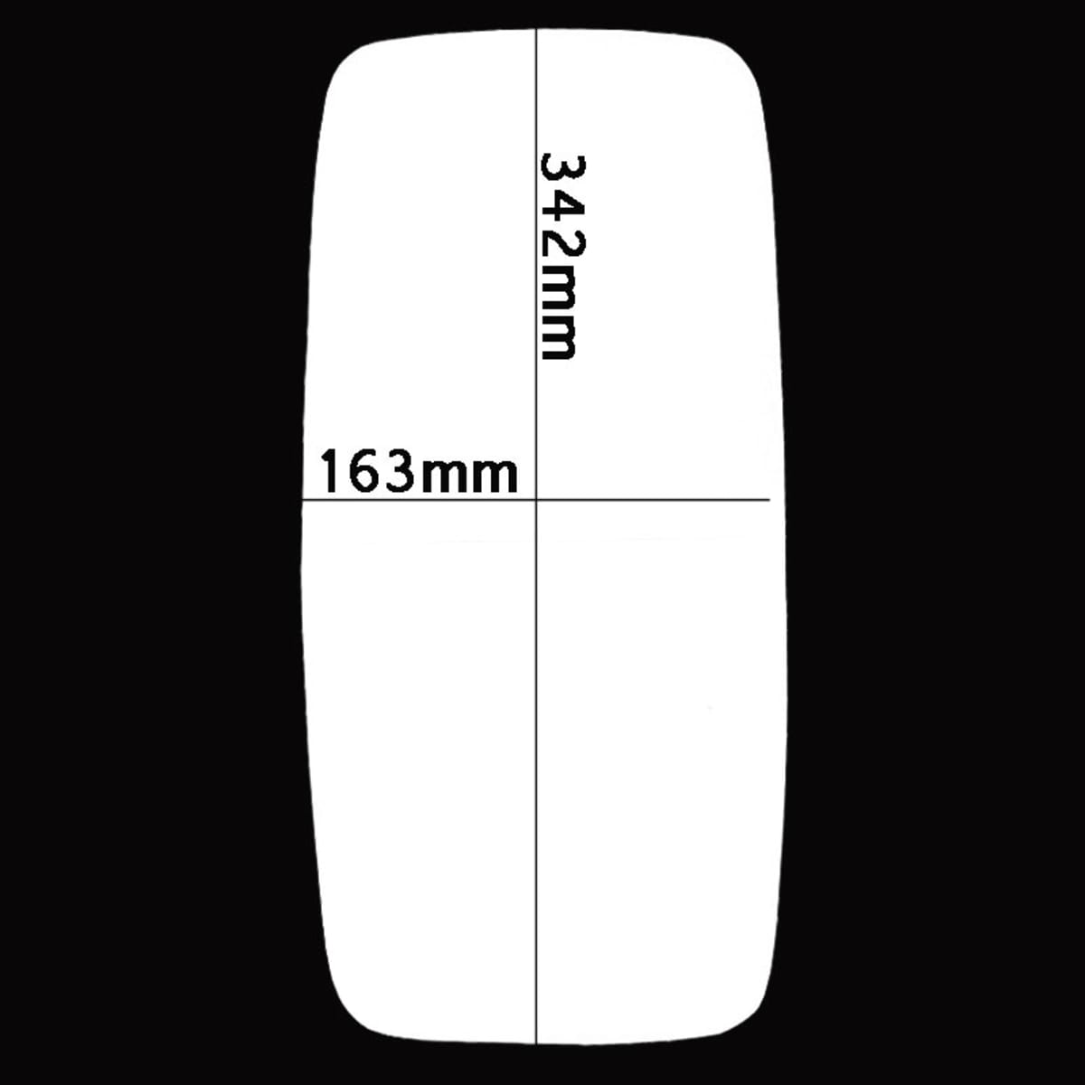 Bild von Spiegelglas 342 x 163 mm