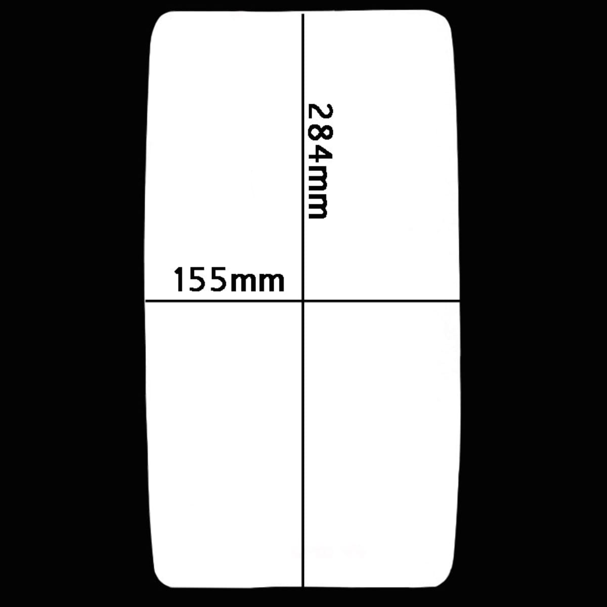 Bild von Spiegelglas 284 x 155 mm