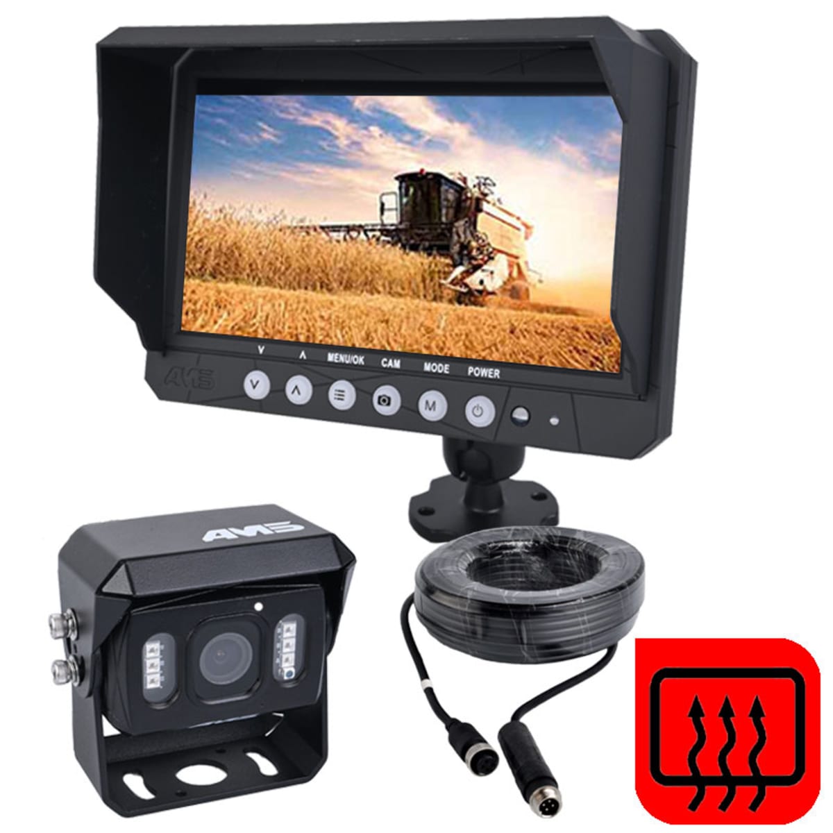 Bild von Rückfahrkamera-Set 12 - 24 V FHD 7"