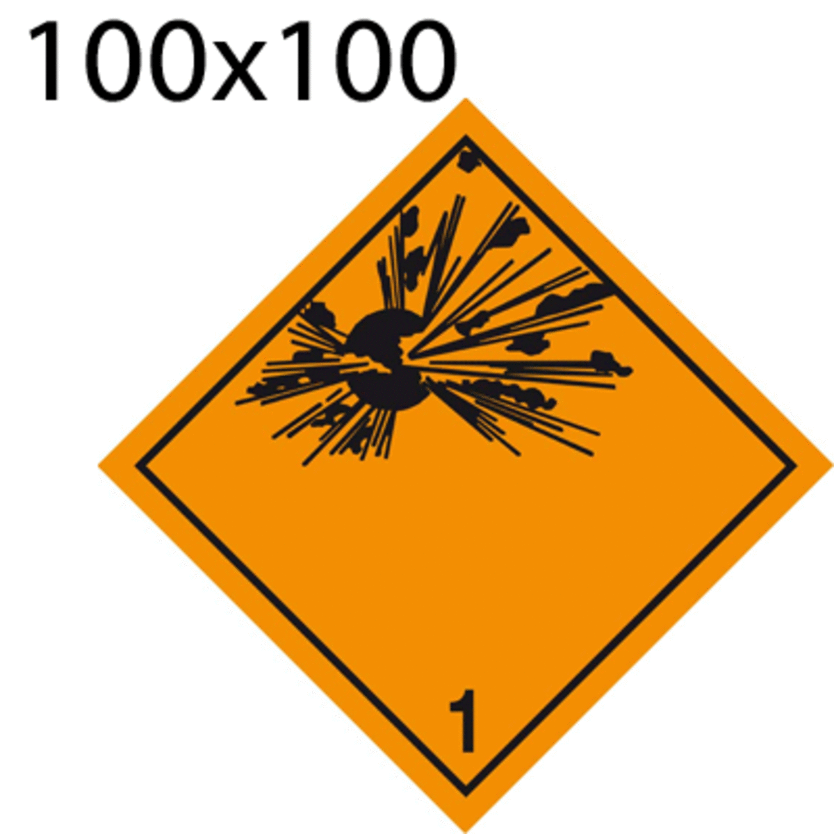 Bild von Gefahrgutetikette 100x100