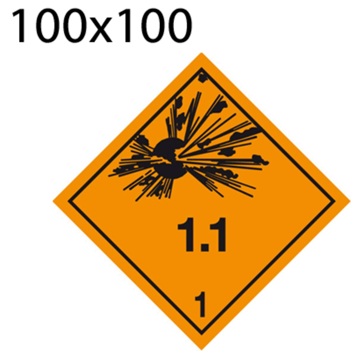 Bild von Gefahrgutetikette 100x100 