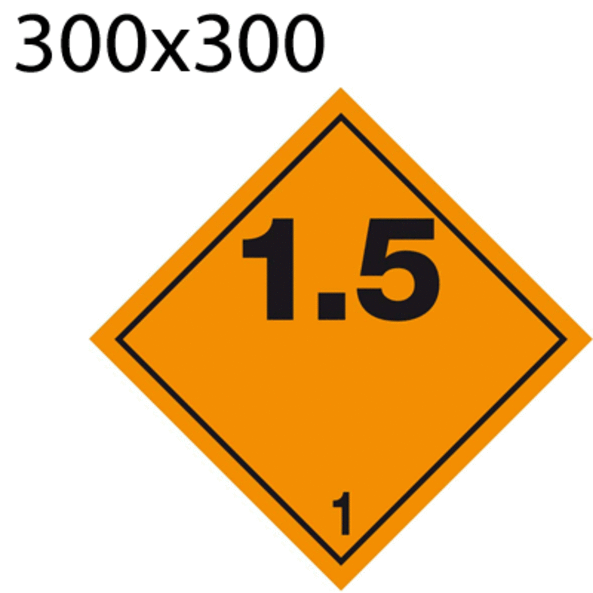 Bild von Gefahrgutetikette 300x300 