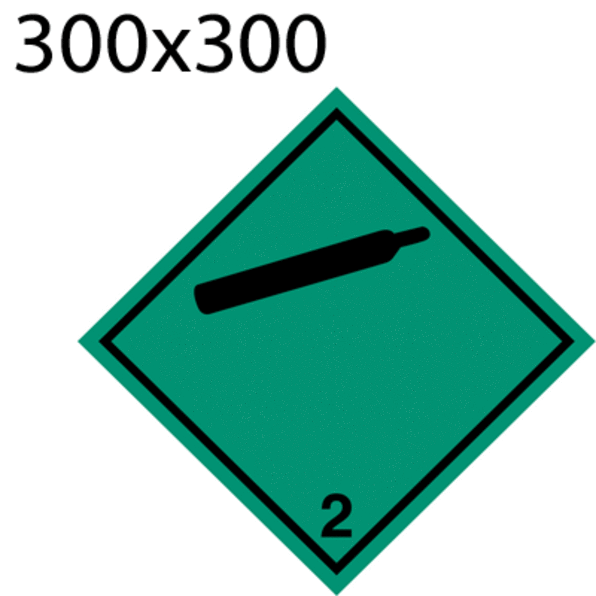 Bild von Gefahrgutetikette 300x300 