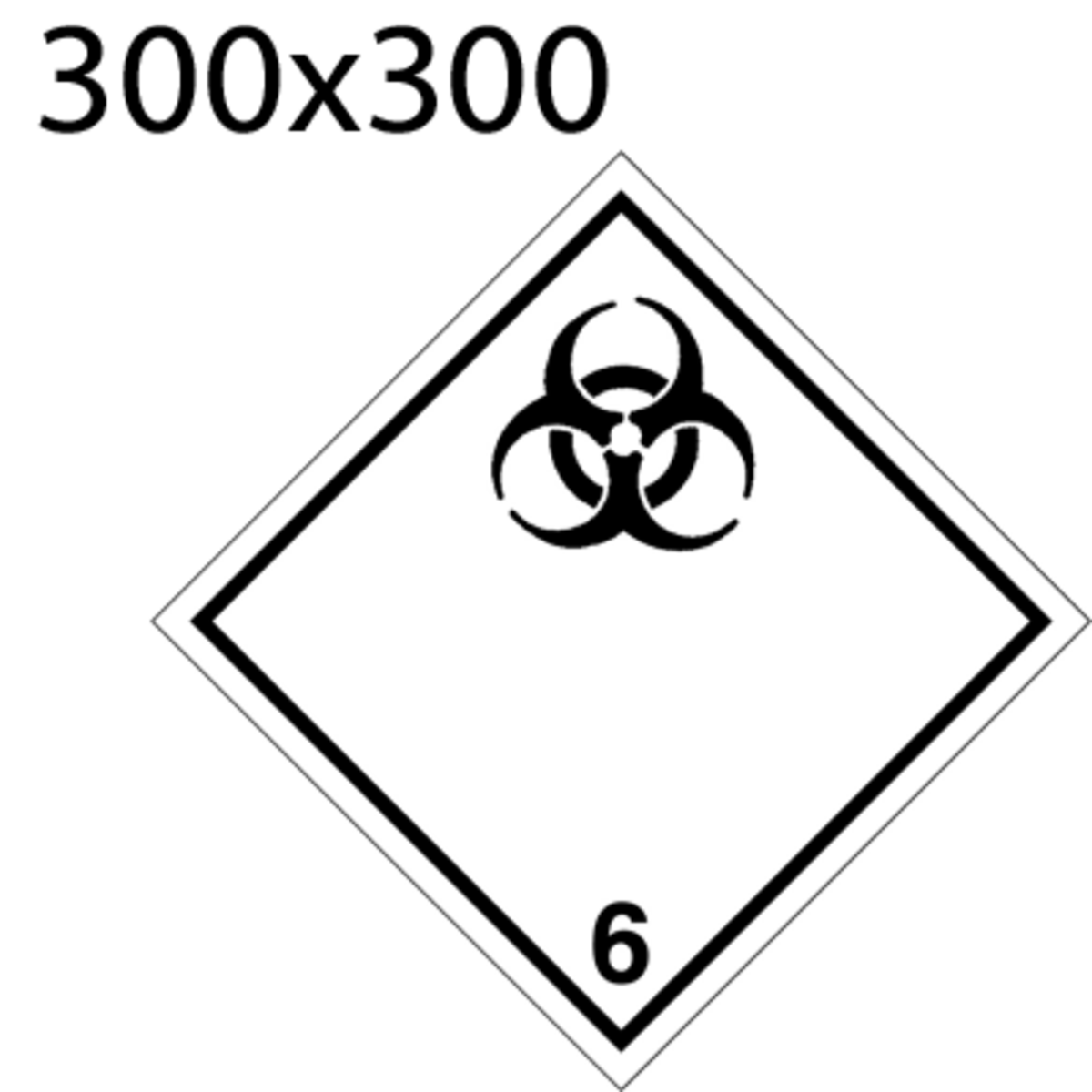 Bild von Gefahrgutetikette 300x300 