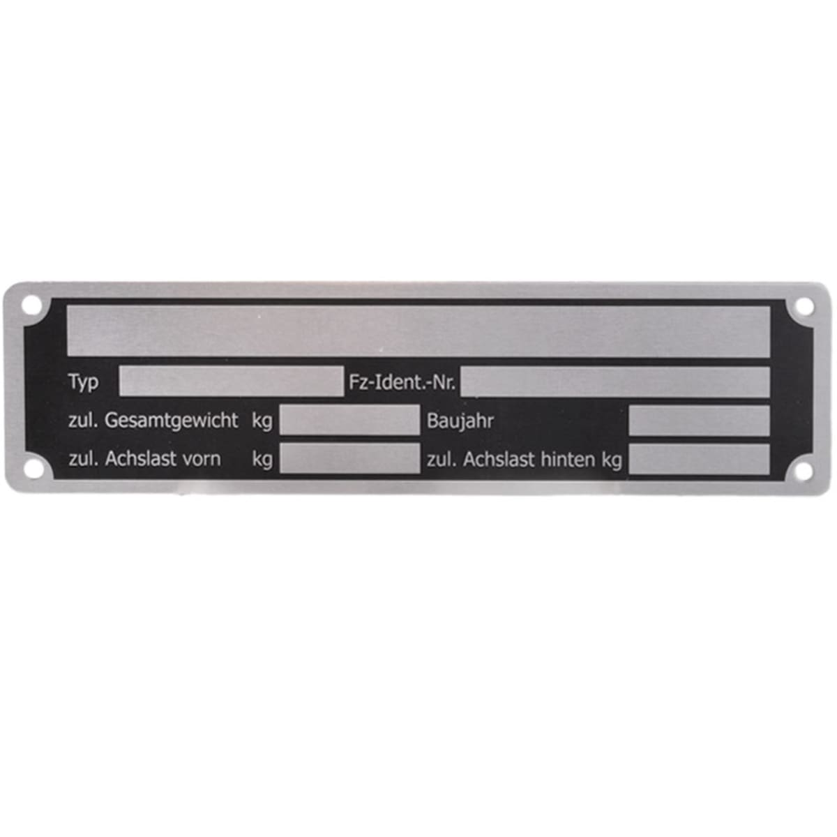 Bild von Typenschild neutral