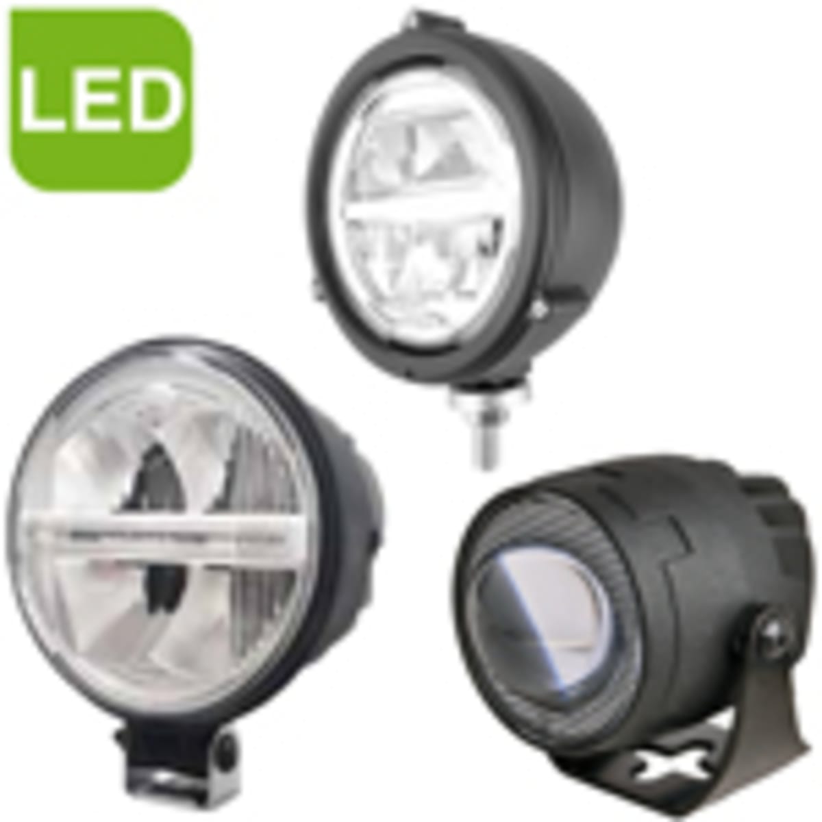 Bild von LED-Scheinwerfer Aufbau rund