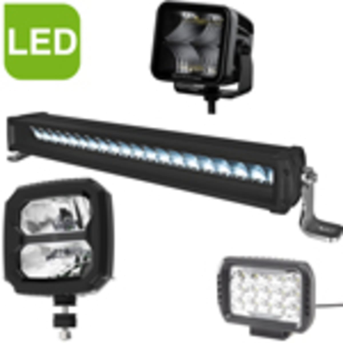 Bild von LED-Scheinwerfer Aufbau rechteckig