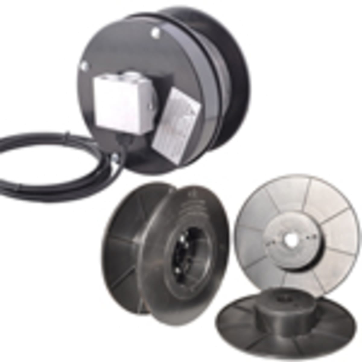 Bild von Kabelrückzugsrollen, Kunststoffspulen