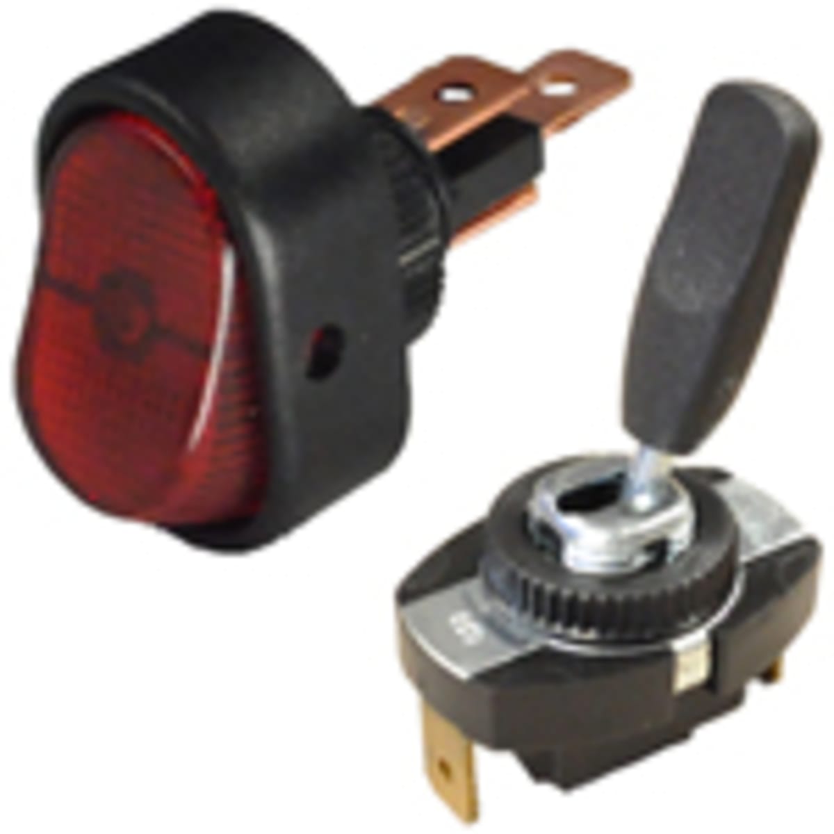 Bild von Kippschalter Einbau rund