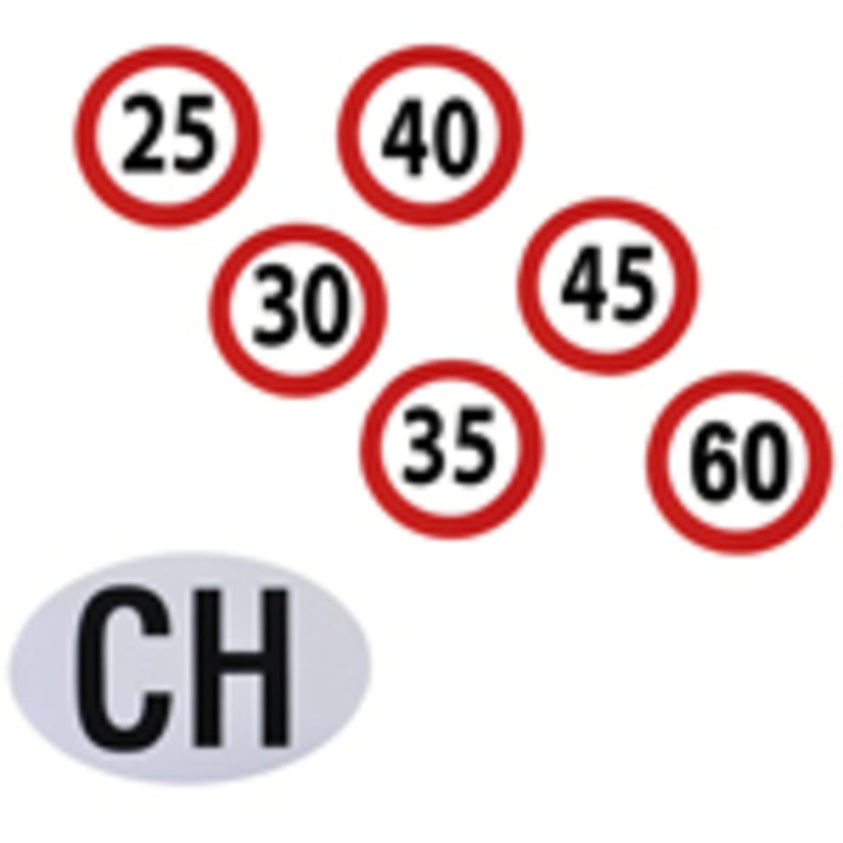Bild von Geschwindigkeitstafeln 