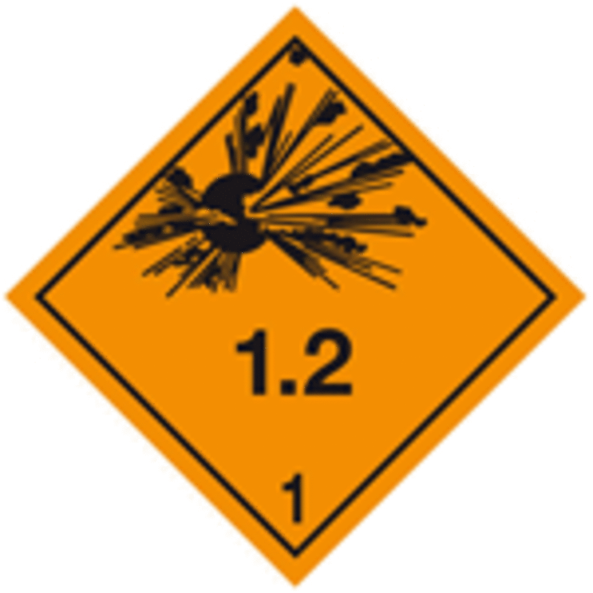 Bild von Gefahrgutetikette 1.2