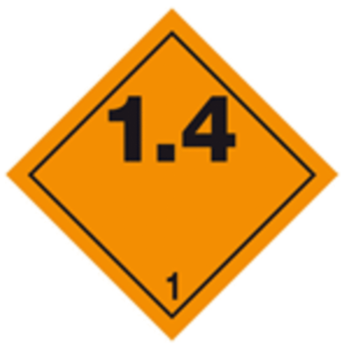 Bild von Gefahrgutetikette 1.4