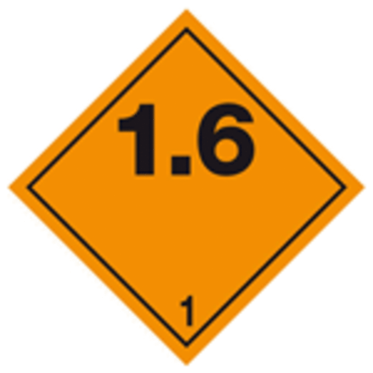 Bild von Gefahrgutetikette 1.6