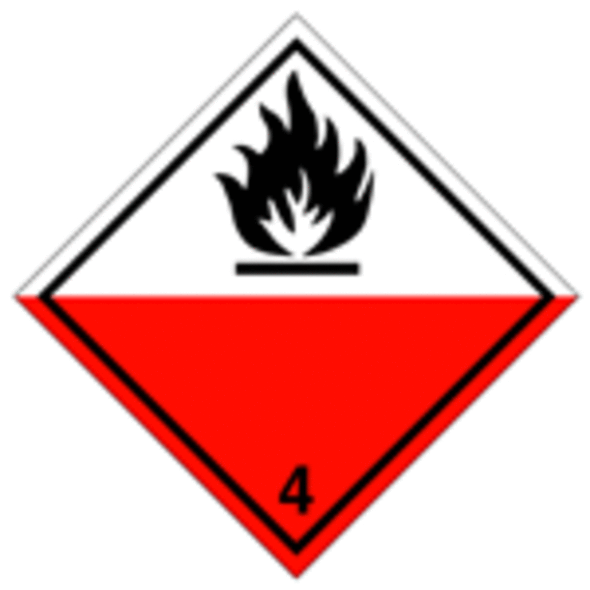 Bild von Gefahrgutetikette 4.2