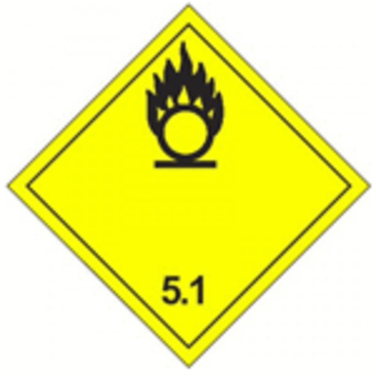 Bild von Gefahrgutetikette 5.1