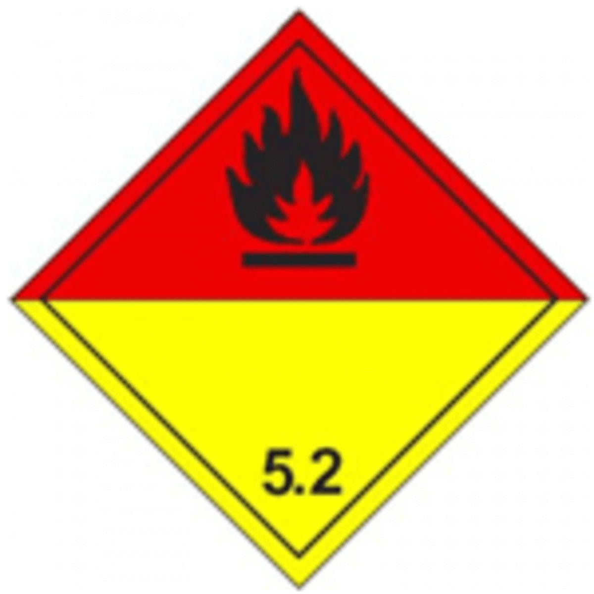 Bild von Gefahrgutetikette 5.2
