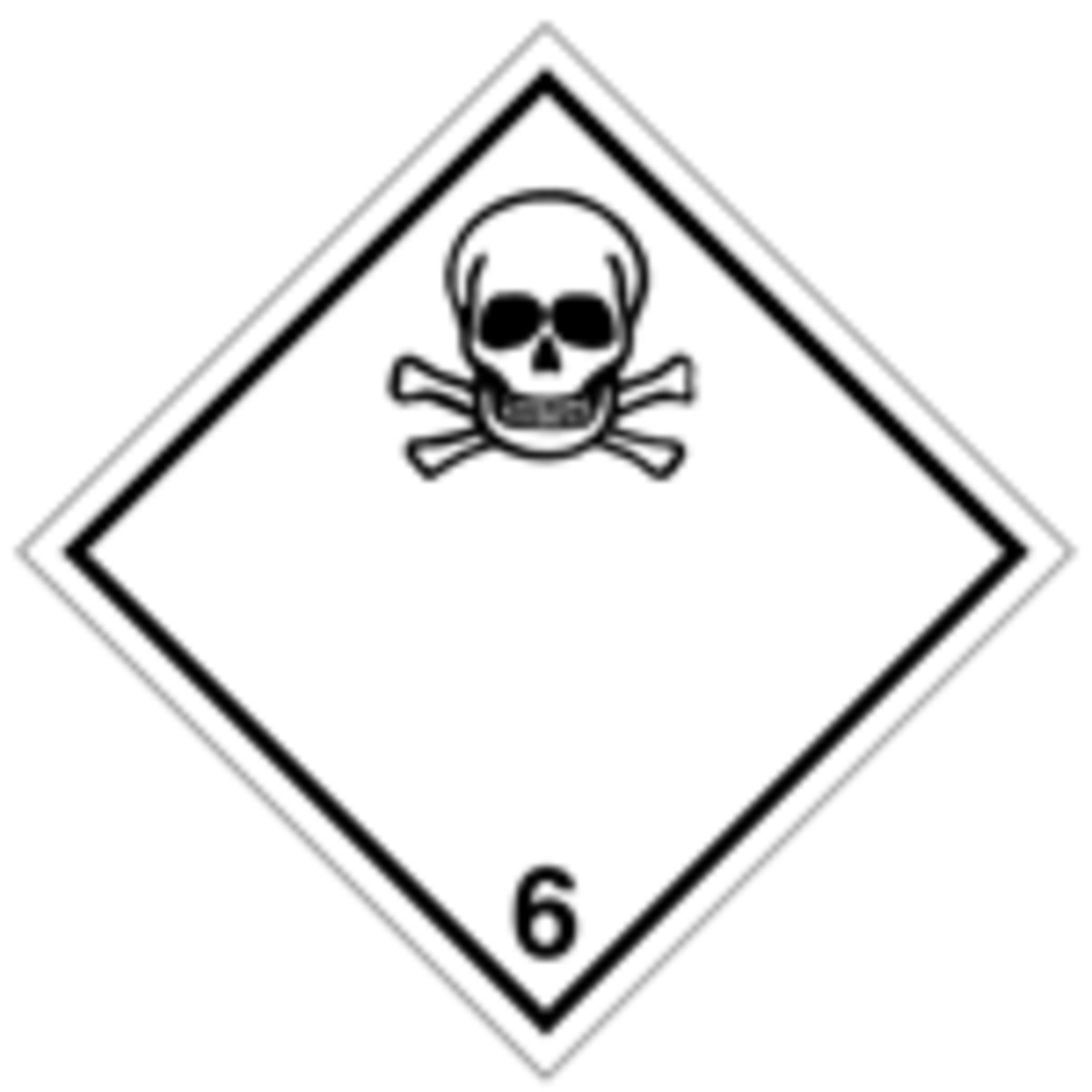 Bild von Gefahrgutetikette 6.1