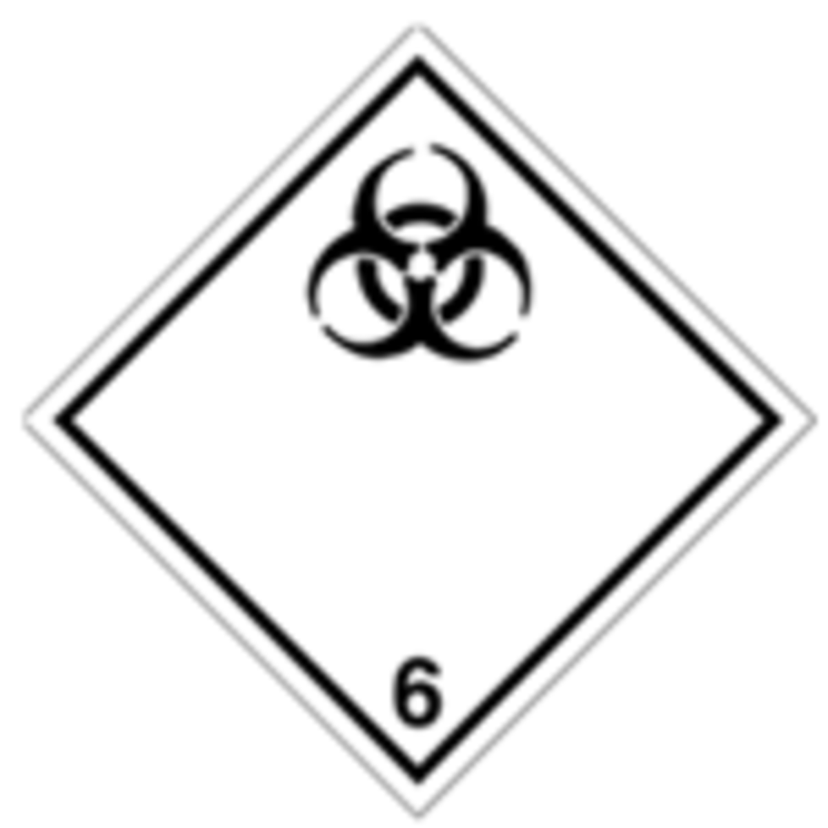Bild von Gefahrgutetikette 6.2