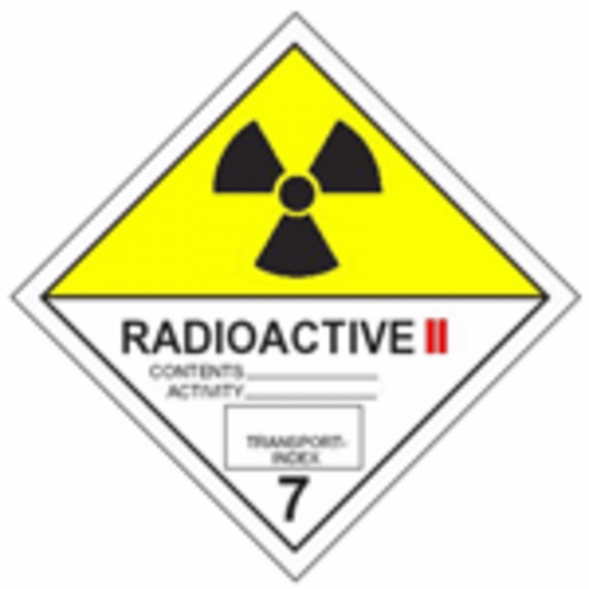 Bild von Gefahrgutetikette 7B