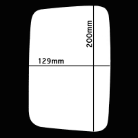 Bild von Spiegelglas 200 x 129 mm