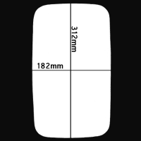 Bild von Spiegelglas 312 x 182 mm