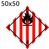 Bild von Gefahrgutetikette 50x50 