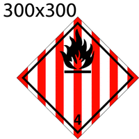 Bild von Gefahrgutetikette 300x300 