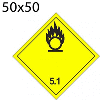 Bild von Gefahrgutetikette 50x50 