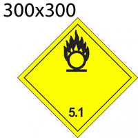 Bild von Gefahrgutetikette 300x300 