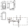 Bild von Kippschalter 44 x 22 mm rückf. mit Einschaltsperre -thumbnail