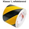 Markierband gelb/schwarz 100mm rechts RA1 VE20m-thumbnail