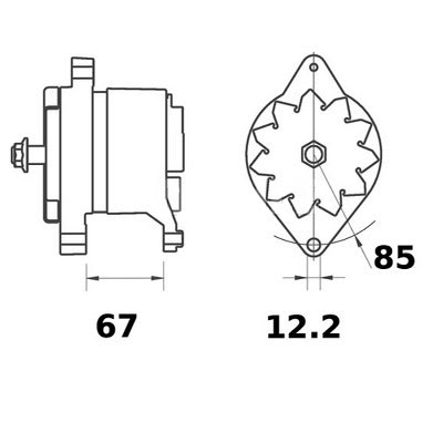 Bild von Alternator 12 V 65 A