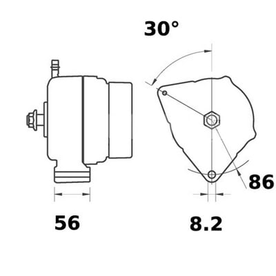 Bild von Alternator 12 V 85 A