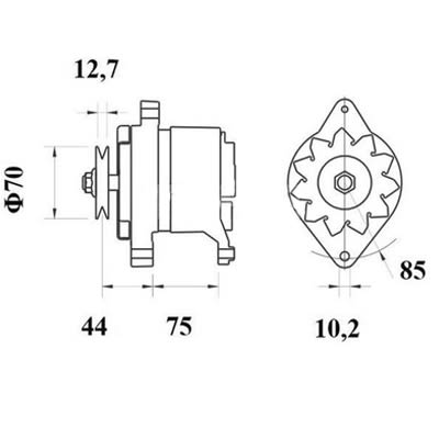 Bild von Alternator 12 V 65 A