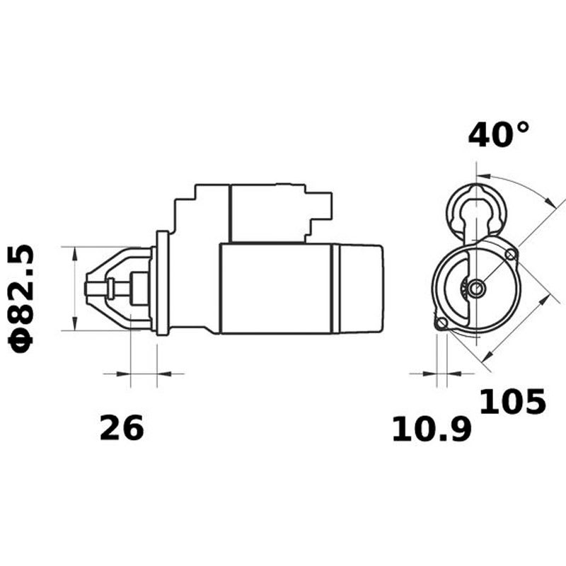 Anlasser 24 V 4,0 kW