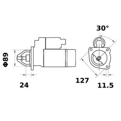 Bild von Anlasser 12 V 3.0 kW