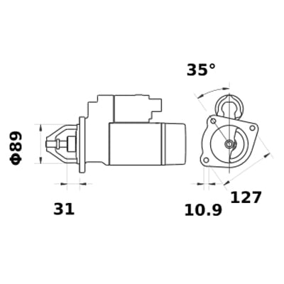 Anlasser 24 V 4.0 kW