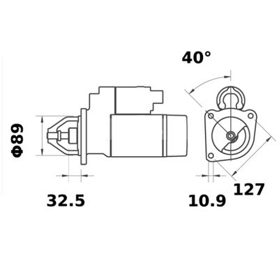 Bild von Anlasser 12 V 3.0 kW