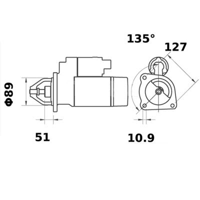 Anlasser 12 V 3.0 kW