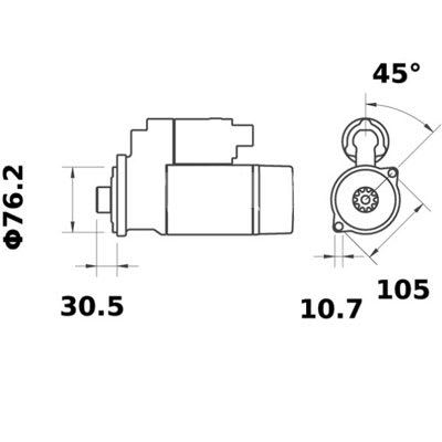 Bild von Anlasser 12 V 2.0 kW
