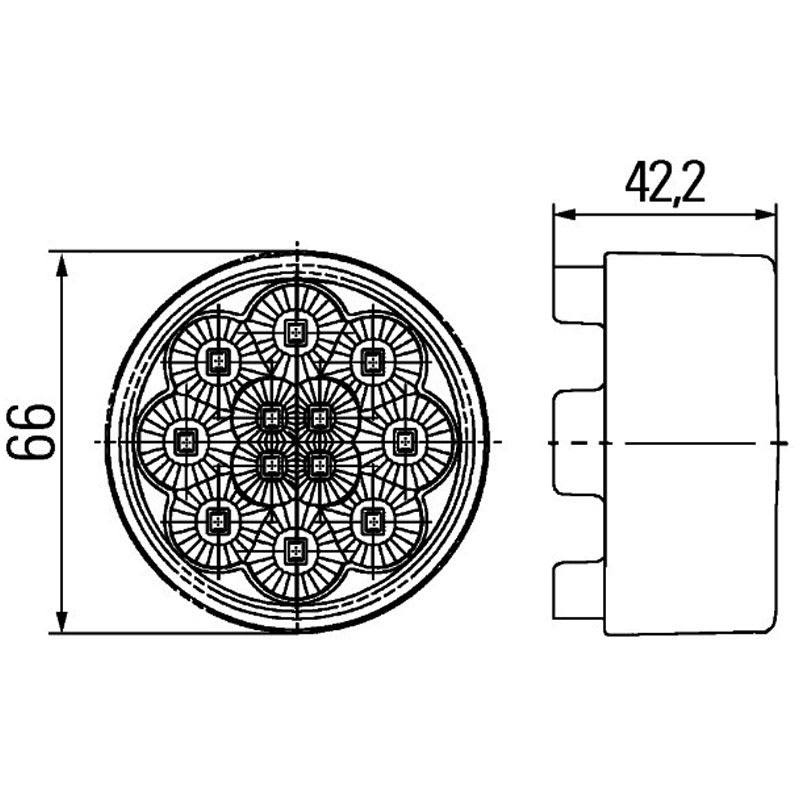 Bild von LED-Blinkleuchte 12V