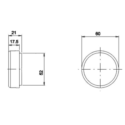 LED Positionsleuchte mit Rückstrahler Jokon 12 / 24 V